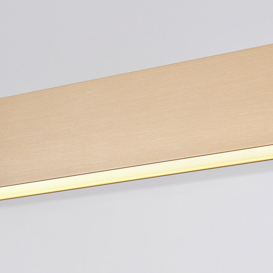 Pendellampa Abby - guld med integrerad LED och justerbart wattal