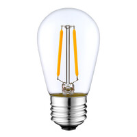 Dimbar 2 watts filamentlampa i glas, 2200K: 15 eller 25-pack