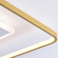 Design taklampa 2-ljus Rune med dimbara LED-lampor - fyrkantig