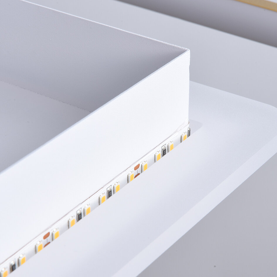 Design taklampa 2-ljus Rune med dimbara LED-lampor - fyrkantig