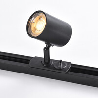Set med 1-fas skensystem på 3 meter och Nox-spotlights, 3-stegs dimbar