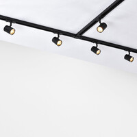 Set med 1-fas skensystem på 3 meter och Nox-spotlights, 3-stegs dimbar