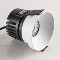 9W infälld spotlight Meya med ring 1 - vit
