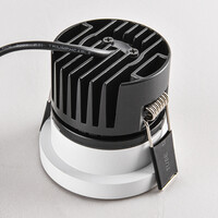 9W infälld spotlight Meya med ring 1 - vit