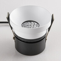9W infälld spotlight Meya med ring 1 - vit