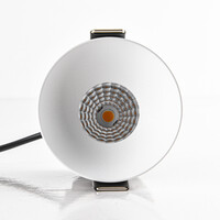 9W infälld spotlight Meya med ring 1 - vit