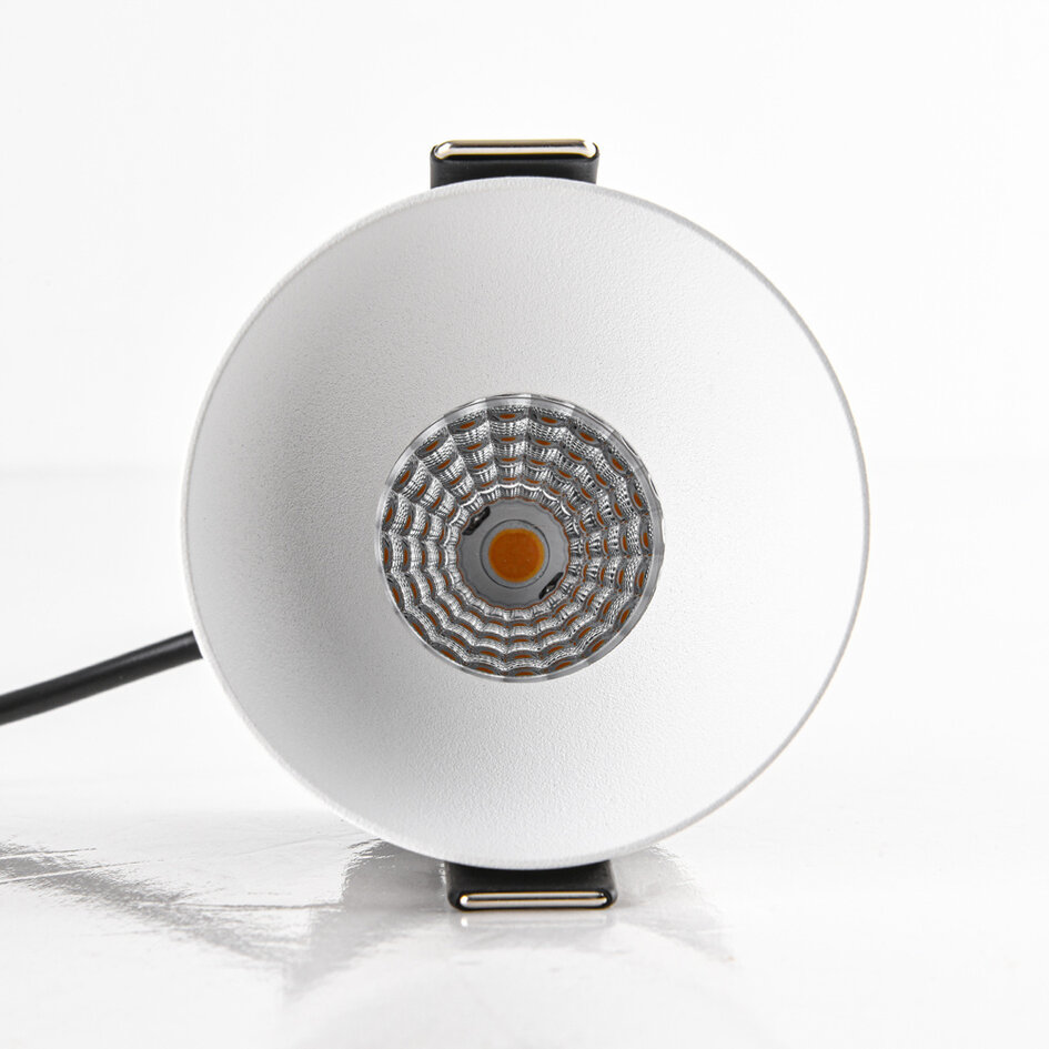 9W infälld spotlight Meya med ring 1 - vit