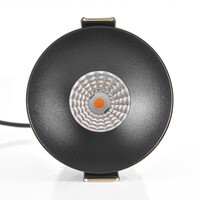 9W infälld spotlight Meya med ring 1 - svart