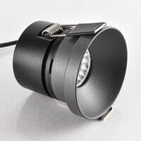 Infälld spotlight Meya 9W med ring 1 - mörkgrå