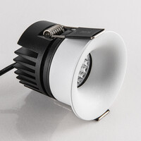 9W infälld spotlight Meya med ring 2 - vit