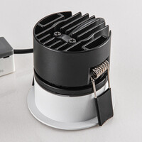 9W infälld spotlight Meya med ring 2 - vit