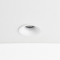9W infälld spotlight Meya med ring 2 - vit