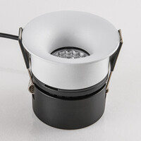 9W infälld spotlight Meya med ring 2 - vit