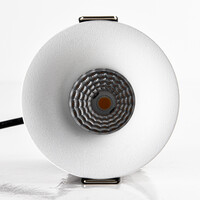 9W infälld spotlight Meya med ring 2 - vit