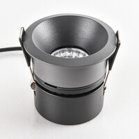 Infälld spotlight Meya 9W med ring 3 - mörkgrå