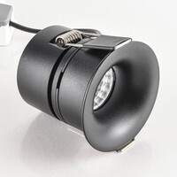 9W infälld spotlight Meya med ring 2 - svart
