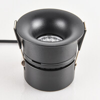 9W infälld spotlight Meya med ring 2 - svart