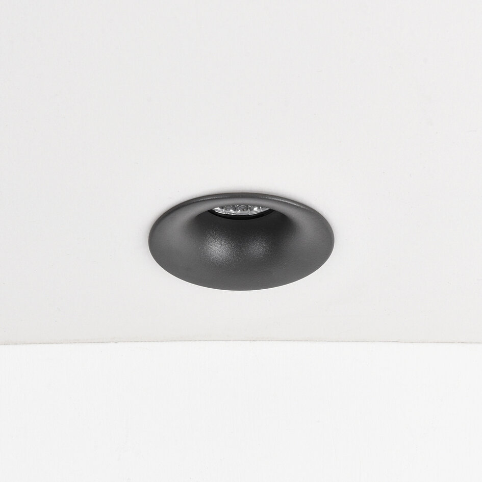 Infälld spotlight Meya 9W med ring 2 - mörkgrå
