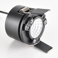 Infälld spotlight Meya 9W med ring 2 - mörkgrå