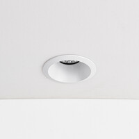 9W infälld spotlight Meya med ring 3 - vit