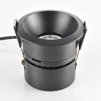 9W infälld spotlight Meya med ring 3 - svart