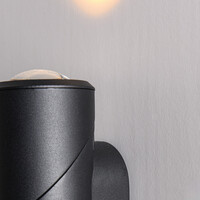 Utomhusvägglampa Soria LED upp-ner ljus i svart