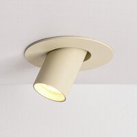 Riktbar infälld spotlight – beige Ø10 cm