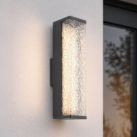 Utomhusvägglampa Simon med integrerad LED i antracit