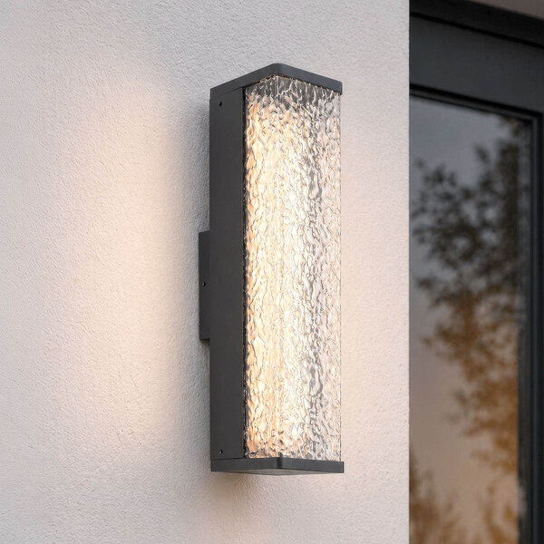 Utomhusvägglampa Simon med integrerad LED - antracit