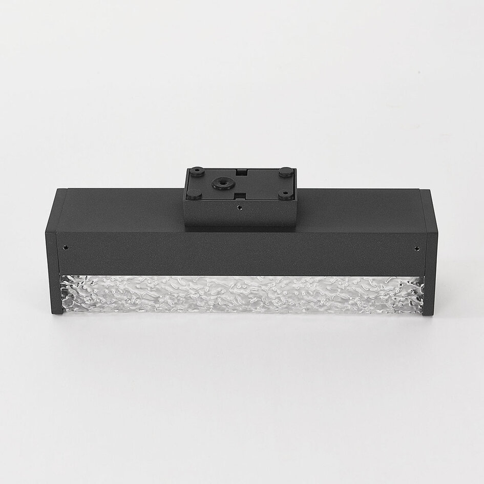 Utomhusvägglampa Simon med integrerad LED i antracit