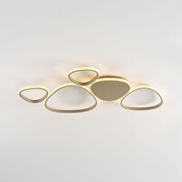 Designad taklampa Zinara med integrerad LED, 3-stegs dimbar i sandbeige