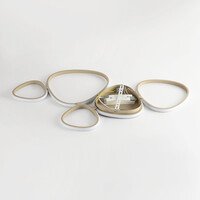 Designad taklampa Zinara med integrerad LED, 3-stegs dimbar i sandbeige