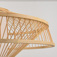 Bambu pendellampa Olira med naturell diffusor