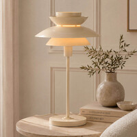 Bordslampa Auryn i blank beige
