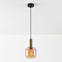 Pendellampa Appeso i guld med amberglas