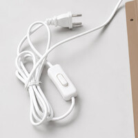 Vägglampa Catharina, justerbar arm med veckad skärm i taupe