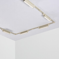 1-fas skensystem på 3 meter med Nexu-spotlights 3000K i beige