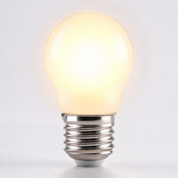 E27 dimbar LED-lampa Ø45 med mjölkvitt glas 5,9W 2700K