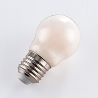 E27 dimbar LED-lampa Ø45 med mjölkvitt glas 5,9W 2700K