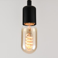 Dimbar E27 LED-rörlampa Ø45 mm med amberglas 4W 1800K