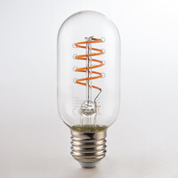 Dimbar E27 LED-rörlampa Ø45 mm med klart glas 4W 1800K