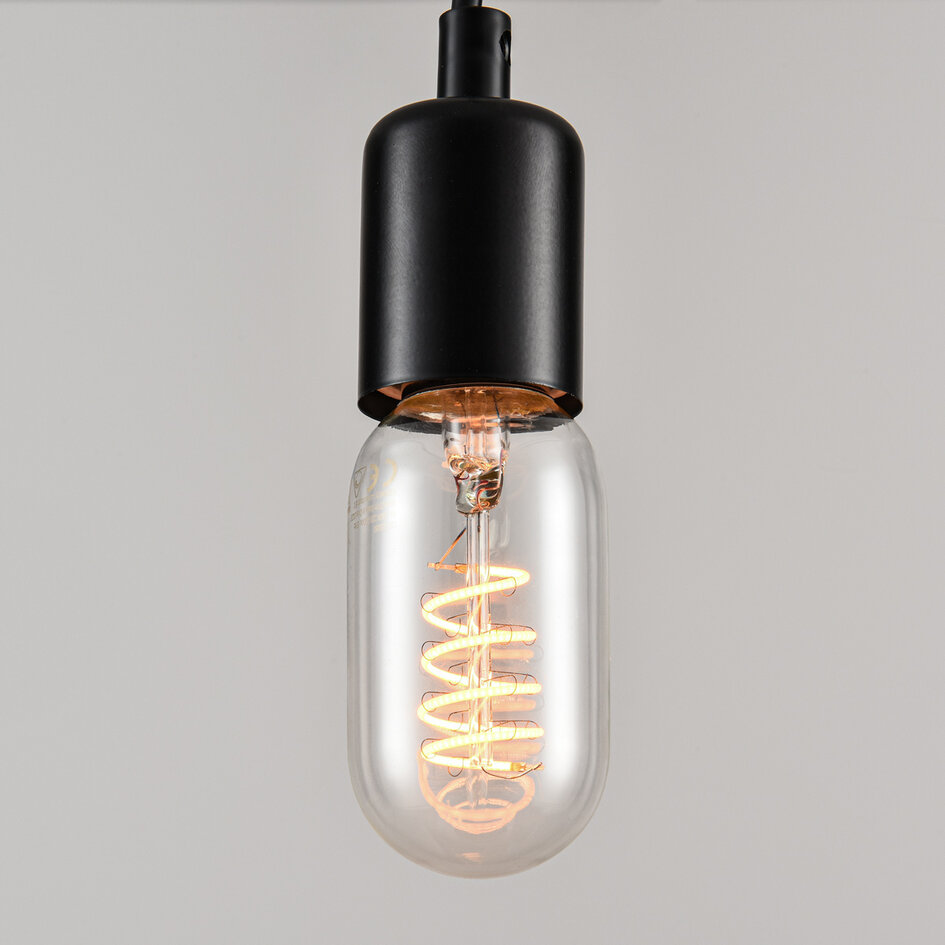 Dimbar E27 LED-rörlampa Ø45 mm med klart glas 4W 1800K
