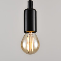 E14 dimbar LED-filamentlampa Ø45 mm med amberglas 2,5W 2200K