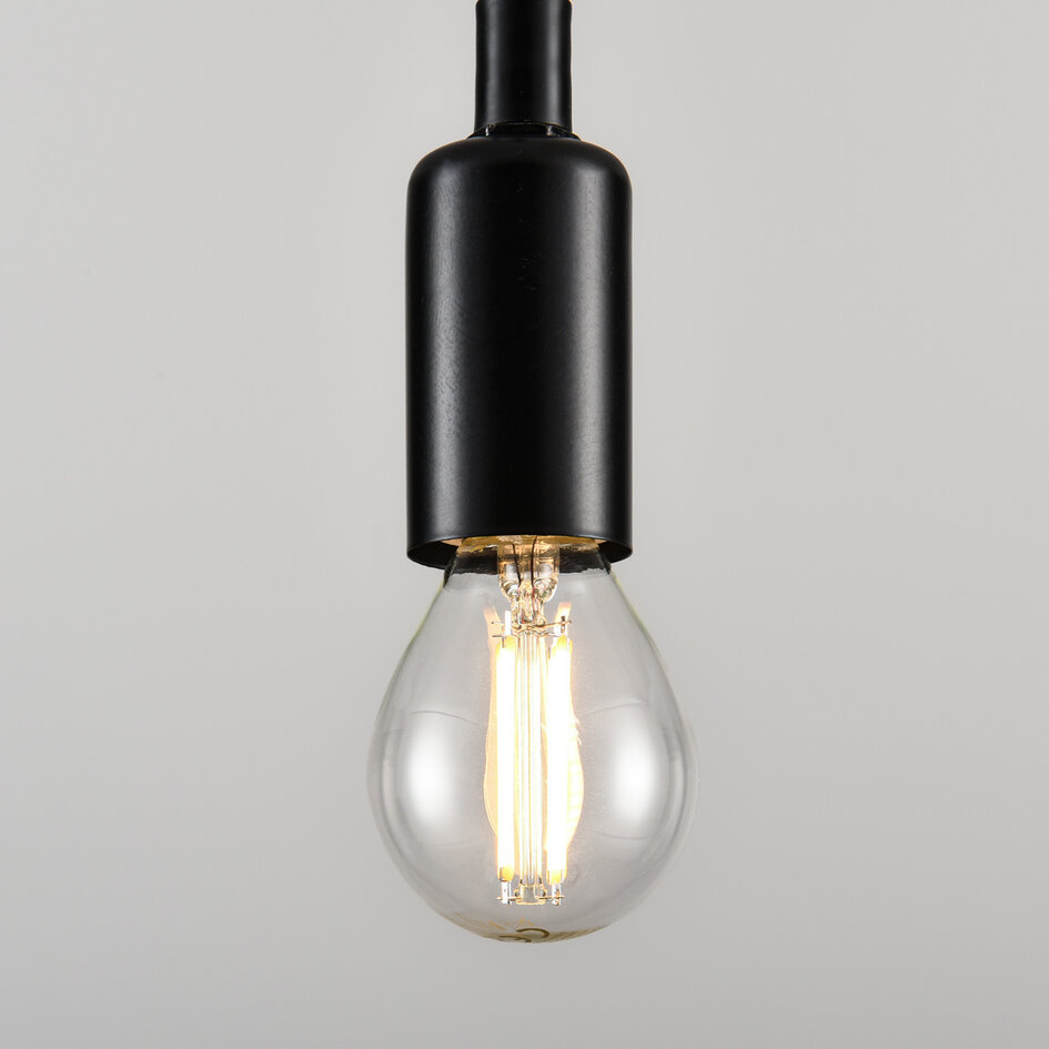 E14 dimbar LED-filamentlampa Ø45 mm med klart glas 4,5W 2700K