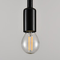 E14 dimbar LED-filamentlampa Ø45 mm med klart glas 4,5W 2700K
