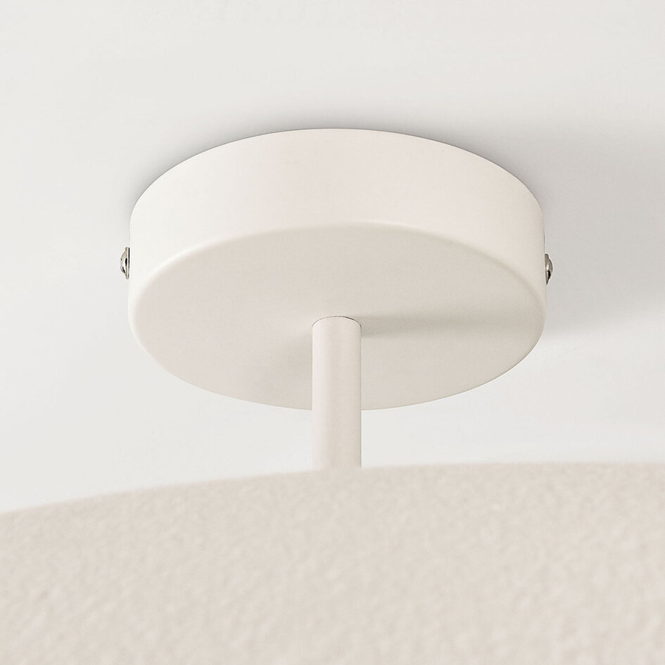 Wabi Sabi taklampa Kawa i vit steneffekt