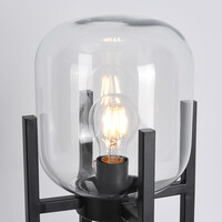 Bordslampa Duuk med transparent glas