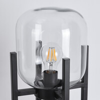 Bordslampa Duuk med transparent glas