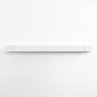Vridbar vägglampa Sirle 60 cm i vitt