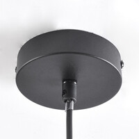 Industriell pendellampa Hilo i svart metall